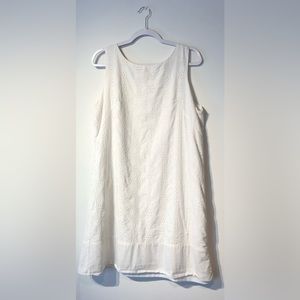 White Cotton Eyelet Dress